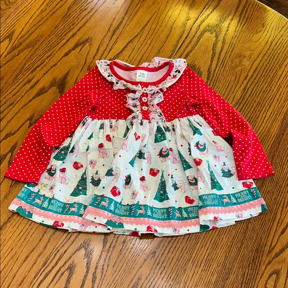 Wild Flowers Matching Holiday Set - Ruffles - EUC - size 4 - Picture 2 of 6